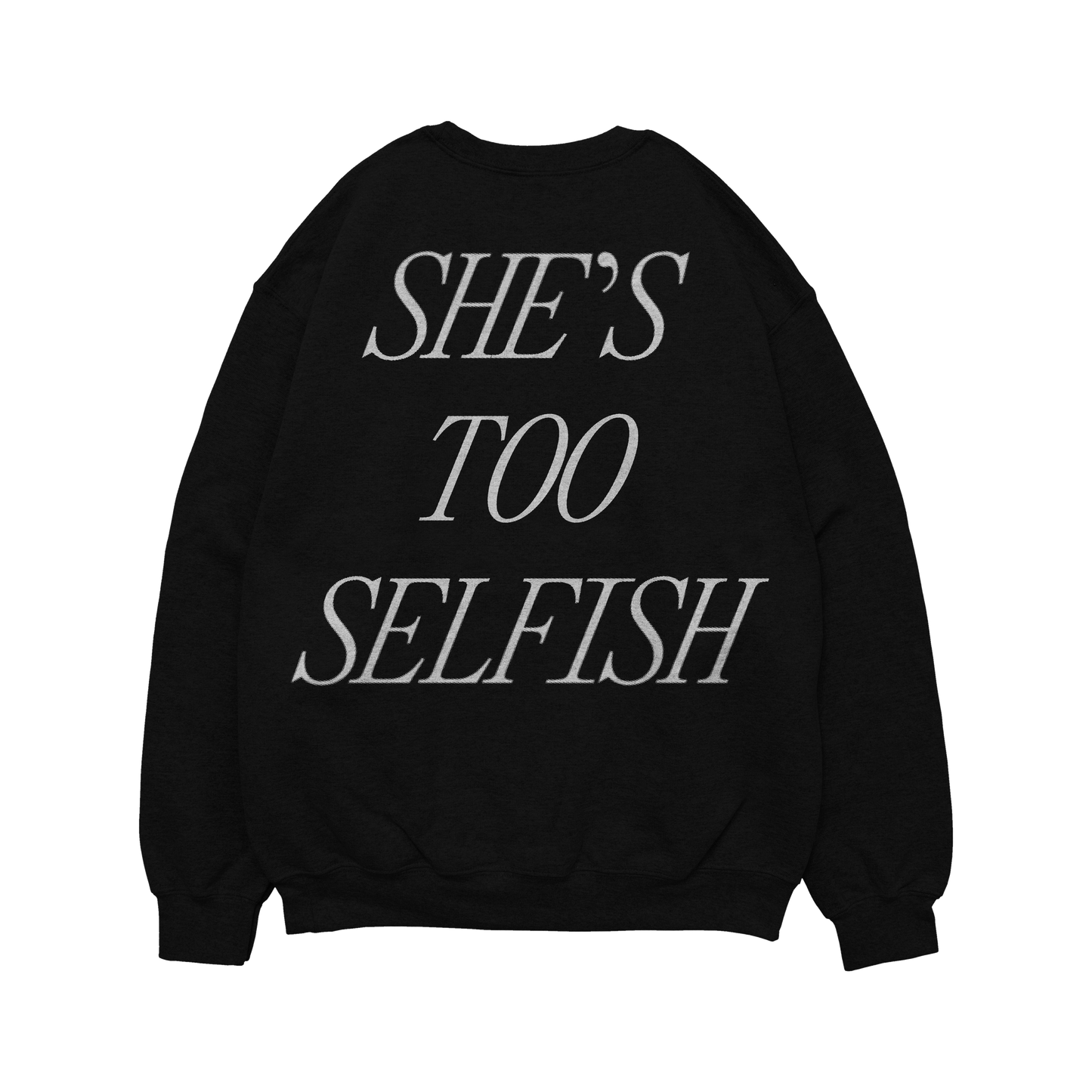 Say You Love Me Crewneck - Black