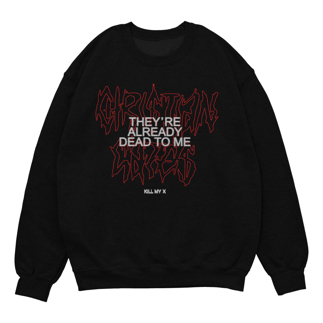 Say You Love Me Crewneck - Black